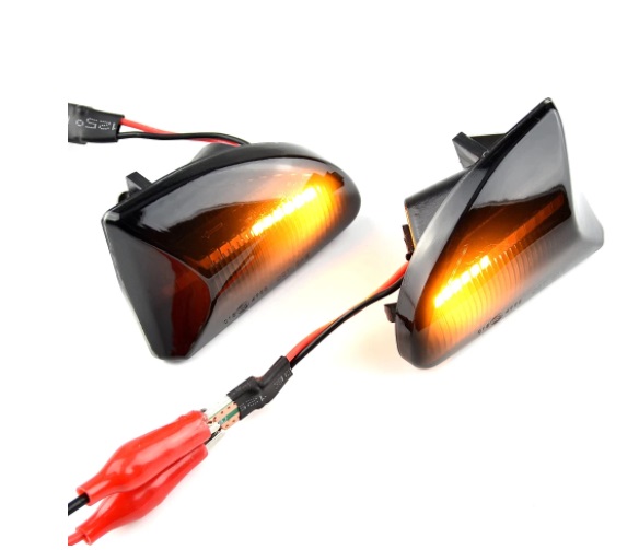 Smart Fortwo Clear or Black Smoke LED Indicators Side Flashers Repeaters - Pair Front Wing - Fortwo 07 - 2014