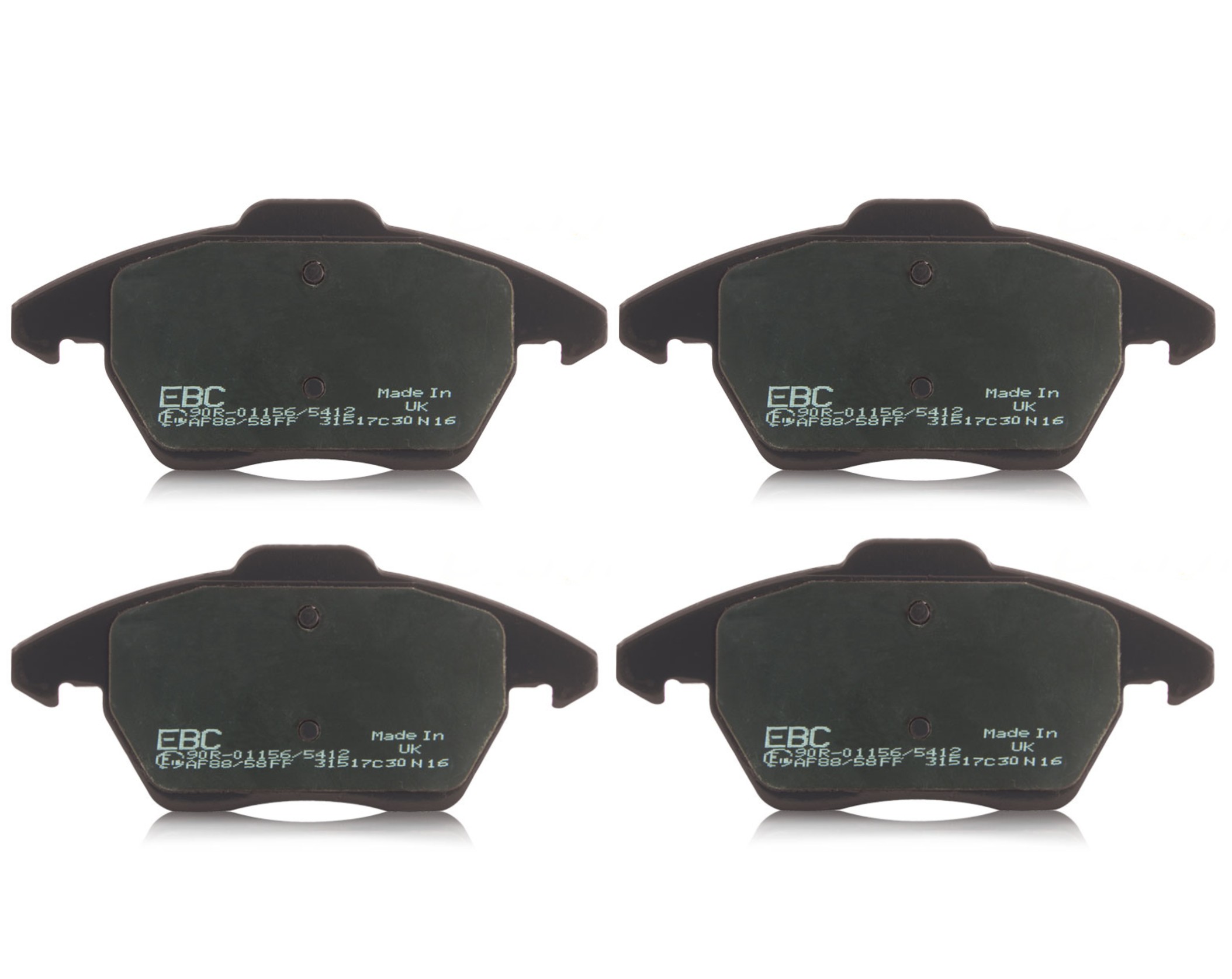 Smart Fortwo EBC Standard Front Brake Pads Ultimax Black - Fortwo 07 To 2014